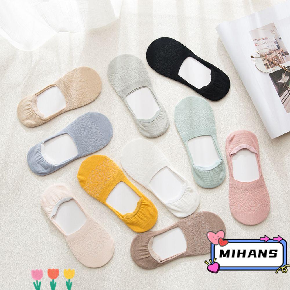 Vớ Thuyền Cotton Chống Trượt Màu Sắc Kẹo Ngọt