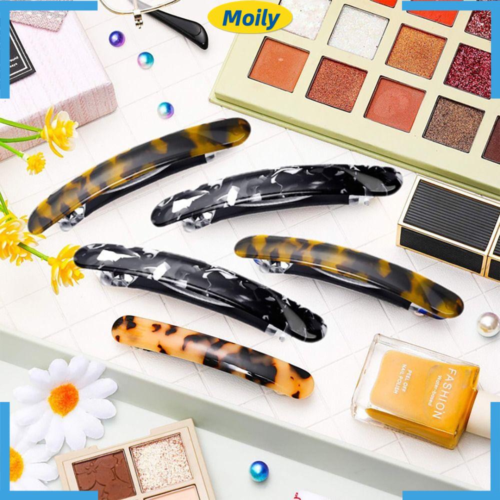 MOILYVN Set 2 Kẹp Tóc Acetate 2 Cái Cao Cấp Phong Cách Vintage