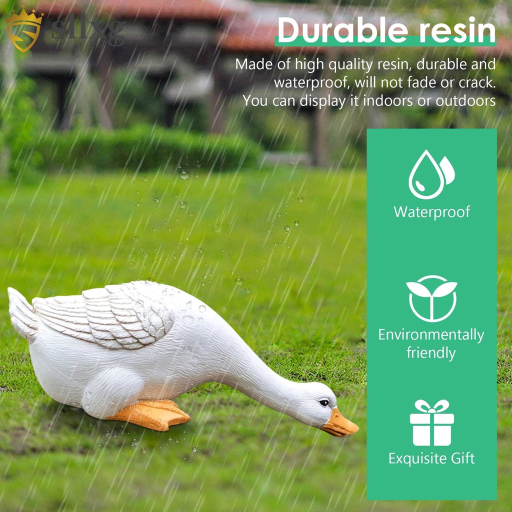 1 / 3 Tượng Vịt Con Dễ Thương Trang Trí Vườn Cây