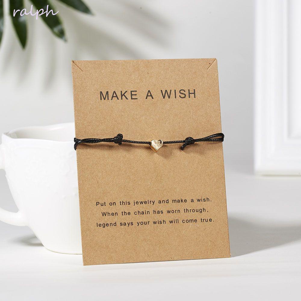 Vòng Tay Dây Bện Mặt Hình Trái Tim Đơn Giản Thời Trang