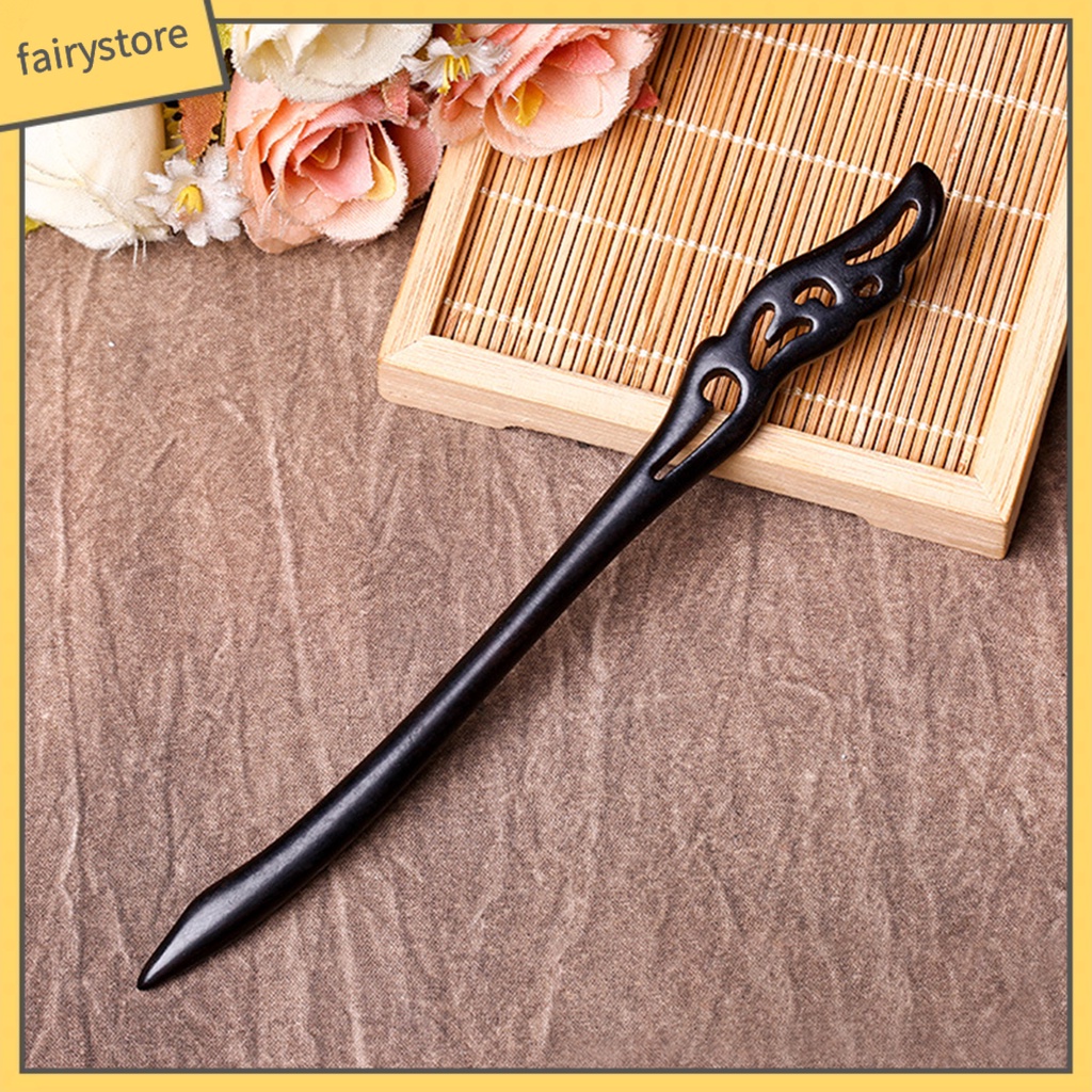 Trâm Cài Tóc Bằng Gỗ Trong Suốt Phong Cách Trung Hoa Cổ Điển Cho Nữ