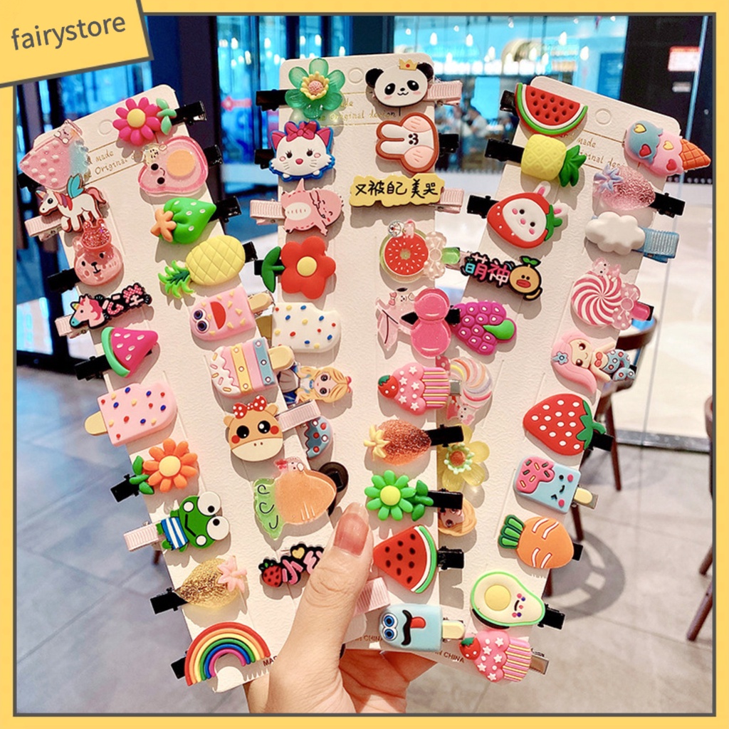 Kẹp Tóc Hình Cây Kem Nhiều Màu Sắc Xinh Xắn Cho Bé Gái