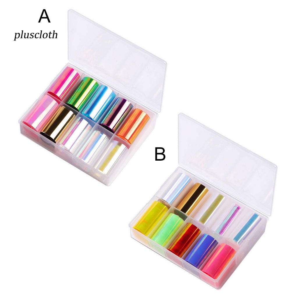 Giấy Bóng Kính Phối Màu Sắc Tươi Sáng Dùng Trang Trí Móng Nghệ Thuật Cho Nữ