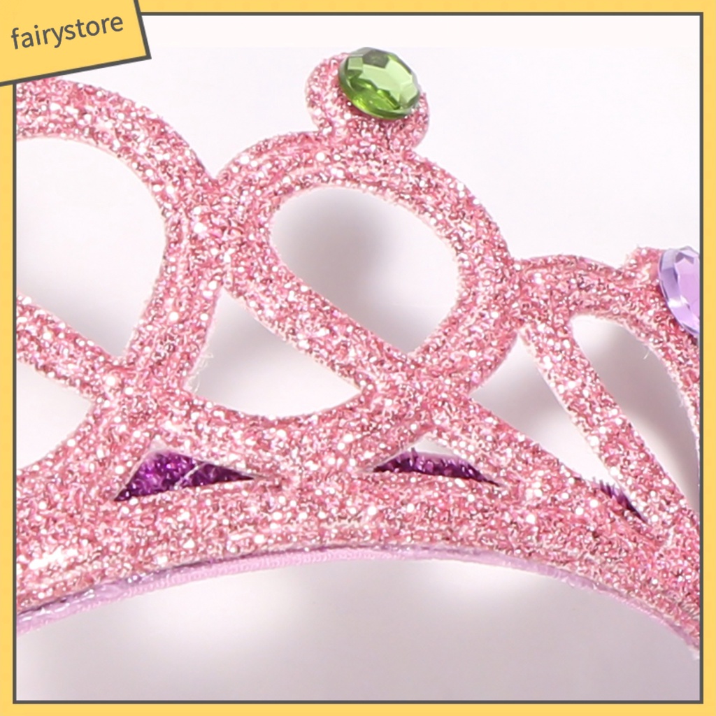 Cài Tóc Hình Vương Miện Đính Đá Lấp Lánh Dễ Thương Cho Bé Gái