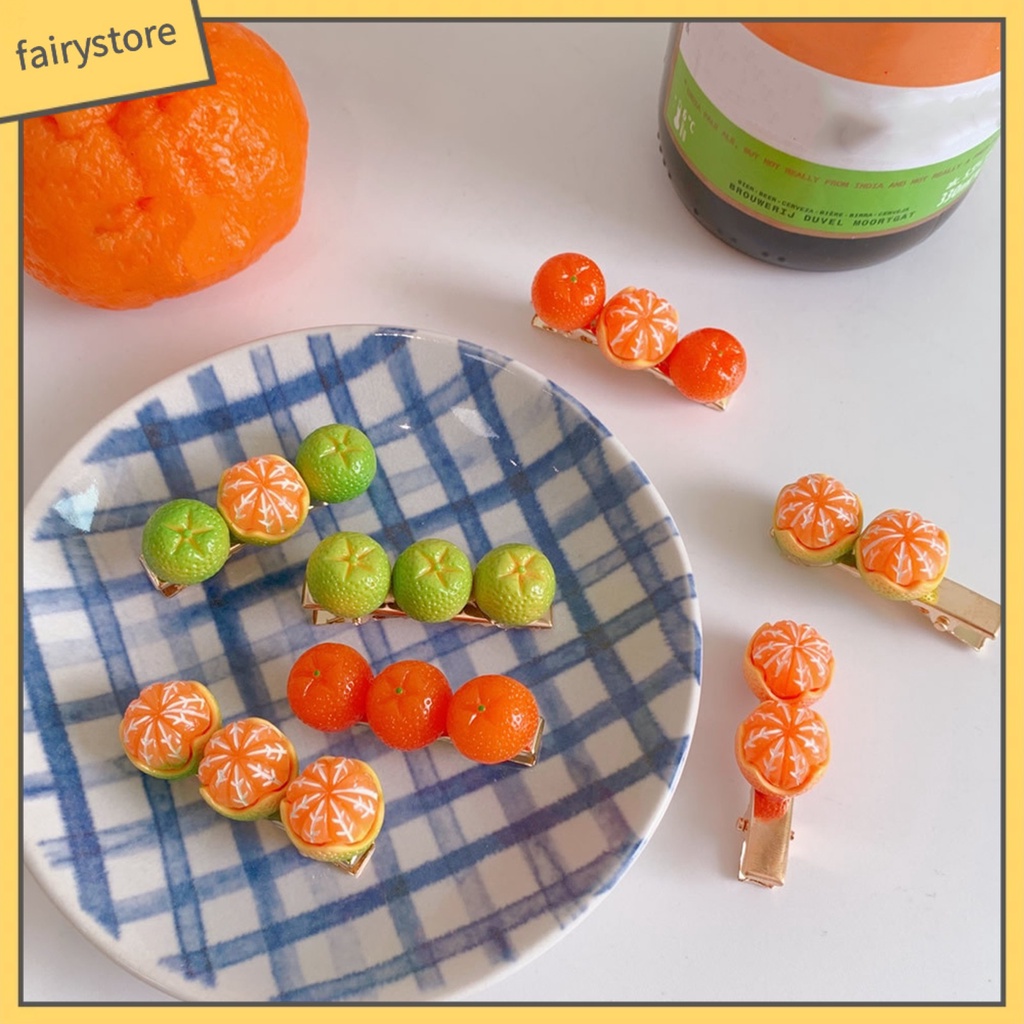 Kẹp TóC HìNh Quả Cam Dễ Thương Cho Nữ