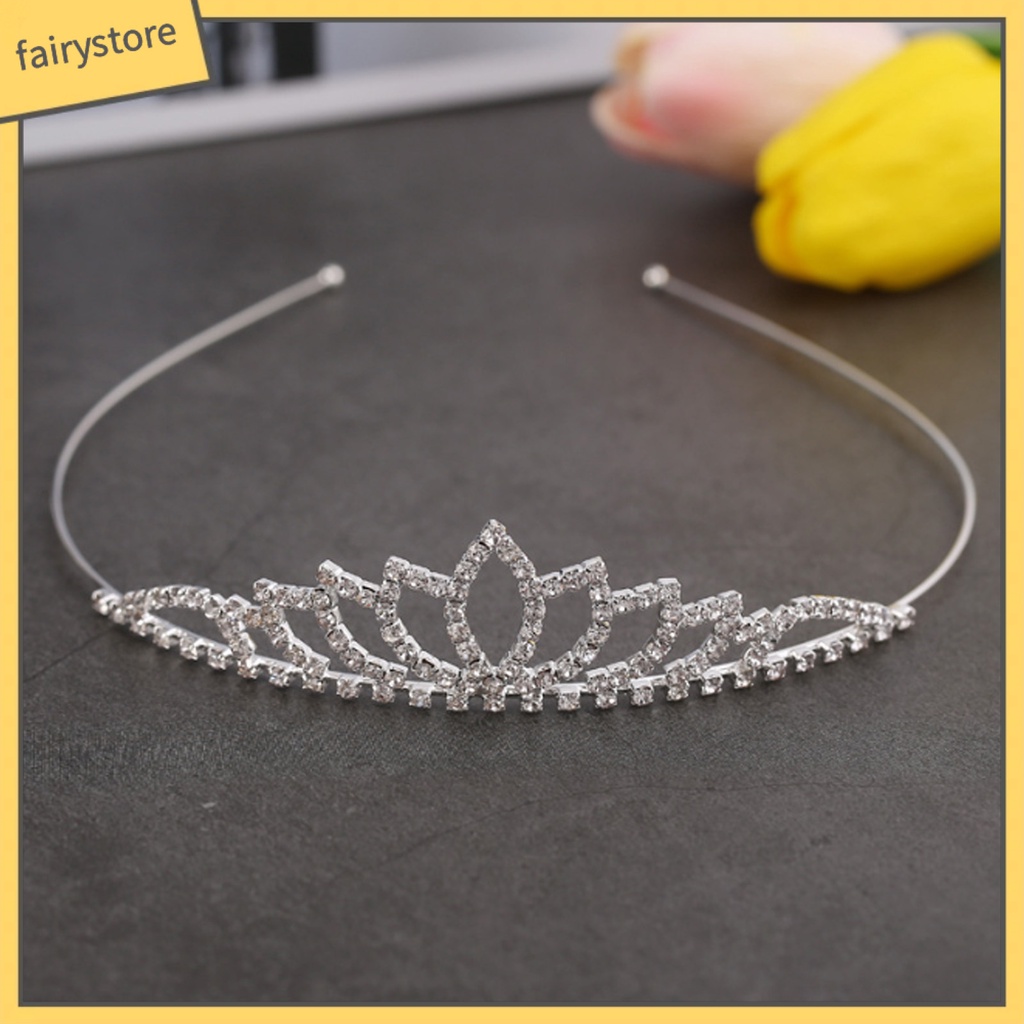 Cài Tóc Hình Vương Miện Đính Đá Lấp Lánh Sang Trọng