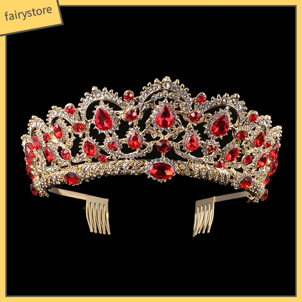 Cài Tóc Hình Vương Miện Đính Đá Sang Trọng Cho Nữ