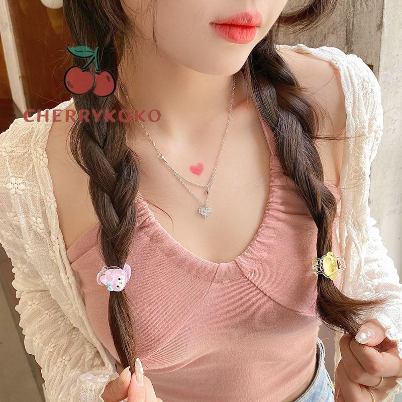 🍒🍒CHERRYKOKO Kẹp Tóc Mini Bằng Acrylic HìNh Chú CúN Dễ Thương ThờI Trang Cho Nữ