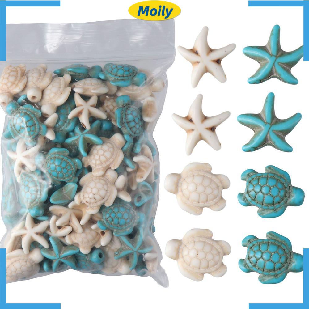 MOILYVN Set 100 Hạt Xâu Chuỗi Hình Động Vật Biển