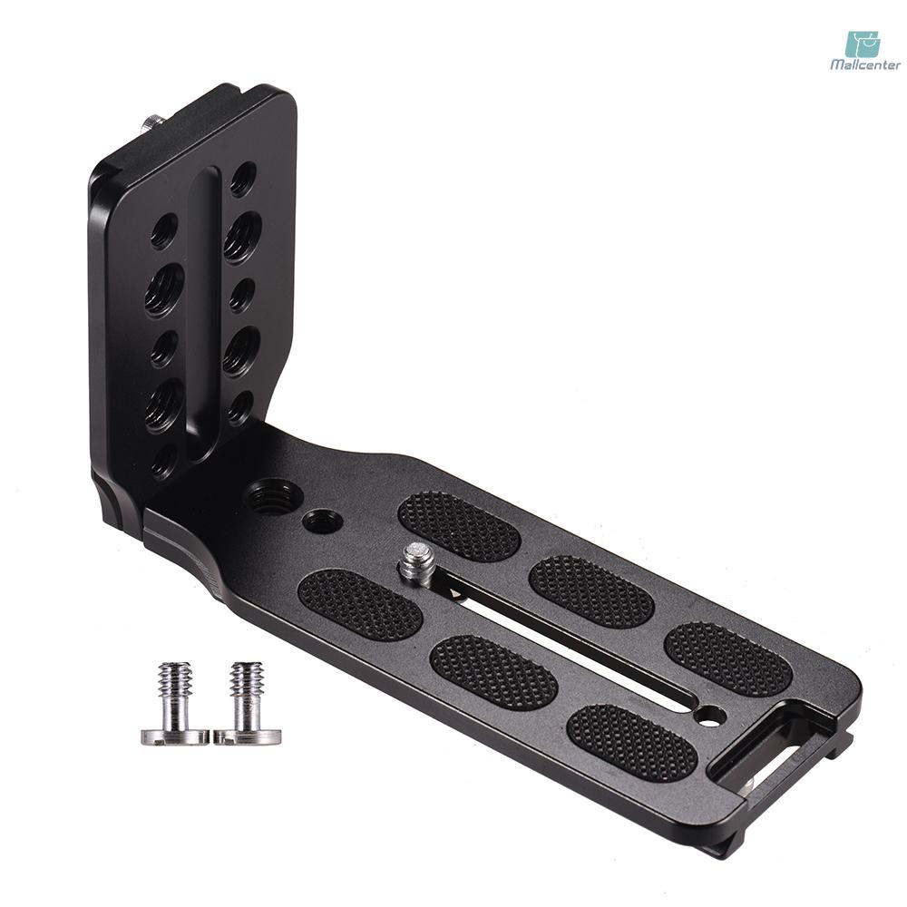 L Shape QR Quick Release Plate Vertical Shooting Bracket Aluminum Alloy with 1/4 Inch Screw for    DSLR Camera for Zhiyun Crane 2/3 Moza AIR Feiyu A2000 AK2000 AK4000