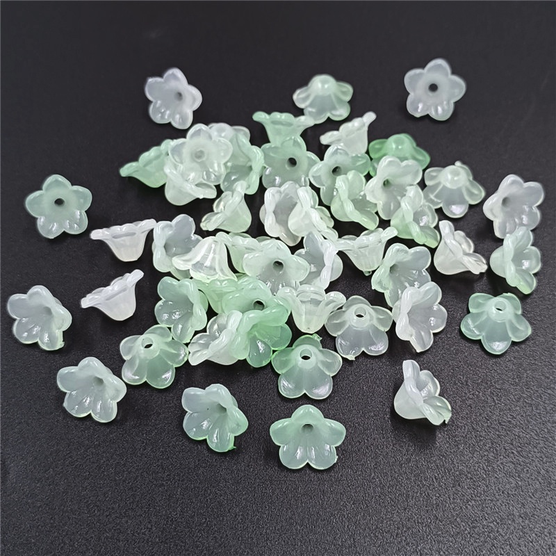 Set 20 Hạt Xỏ Lỗ Hình Bông Hoa Màu Gradient Thời Trang