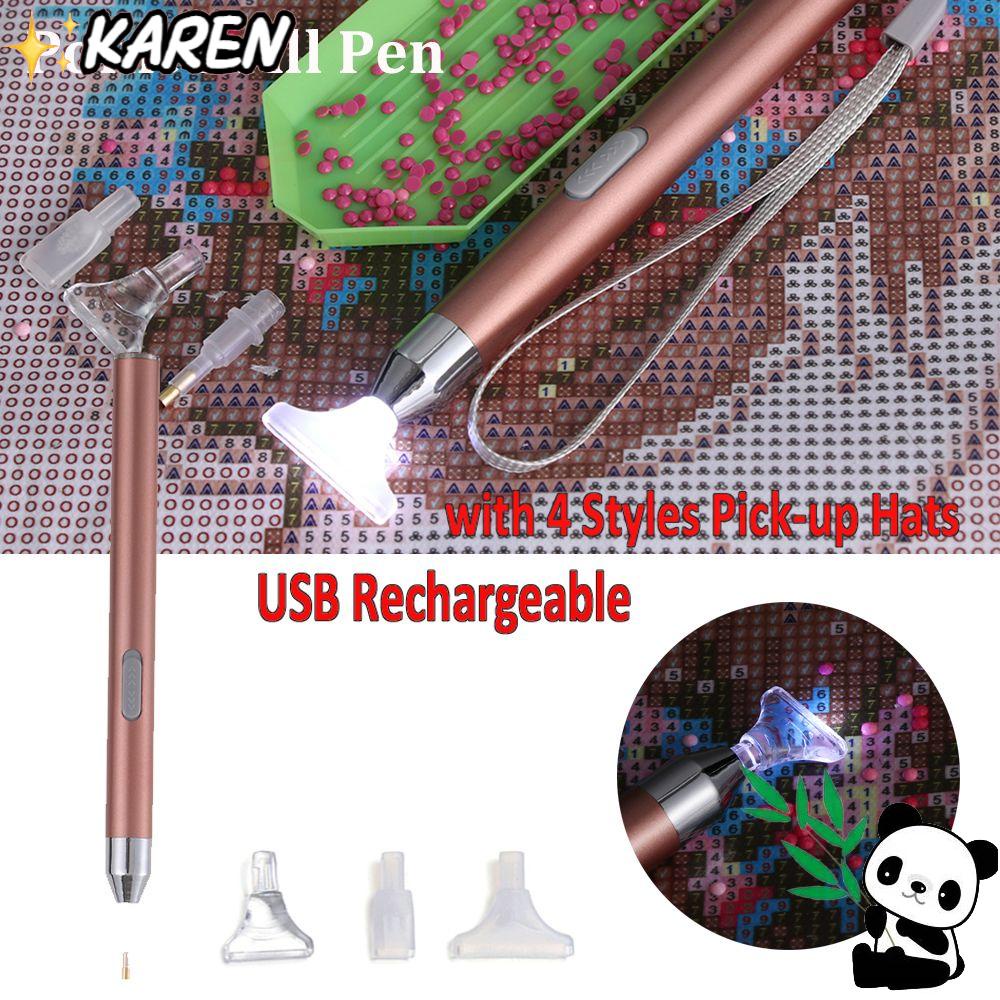 Bút Khoan 5D Có Đèn Có Thể Sạc Lại Tiện Dụng DIY