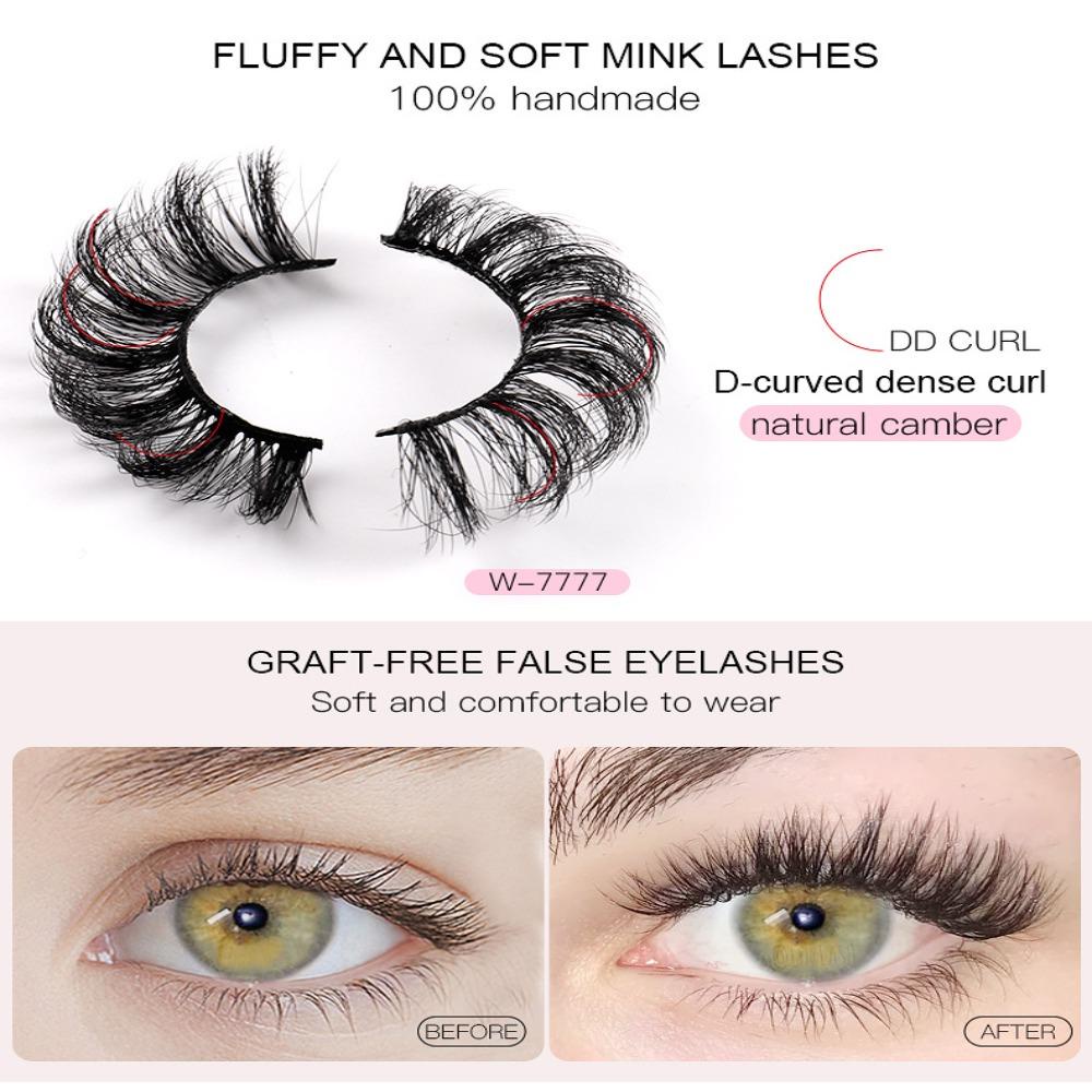 Set 10 Cặp Lông Mi Giả Dài Tự Nhiên Thời Trang Dành Cho Nữ
