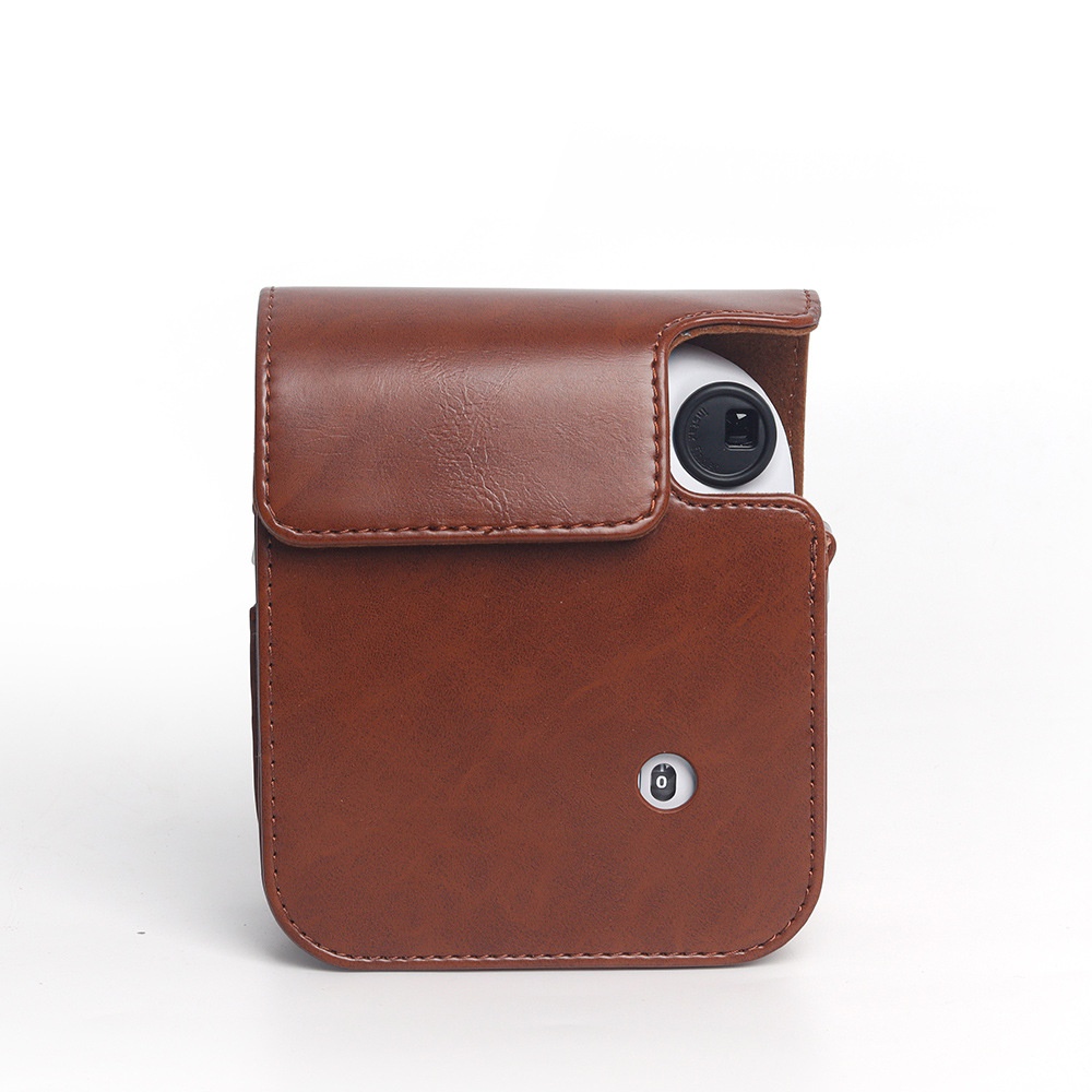 Ốp Điện Thoại Da PU Mềm Kèm Dây Đeo Vai Cho Máy Ảnh Instax Mini12