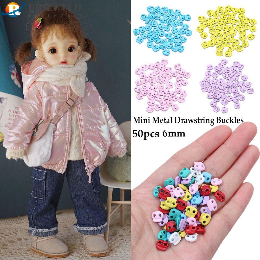 Set 50 Nút Cài Mini 6Mm Bằng Kim Loại Làm Đồ Thủ Công DIY