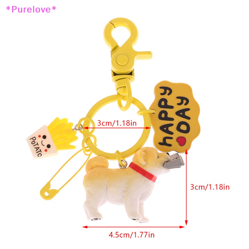 Móc Chìa Khóa Xe Hơi / Ba Lô / Tưởng Niệm Hình Chú Chó Shiba Inu Dễ Thương Mới