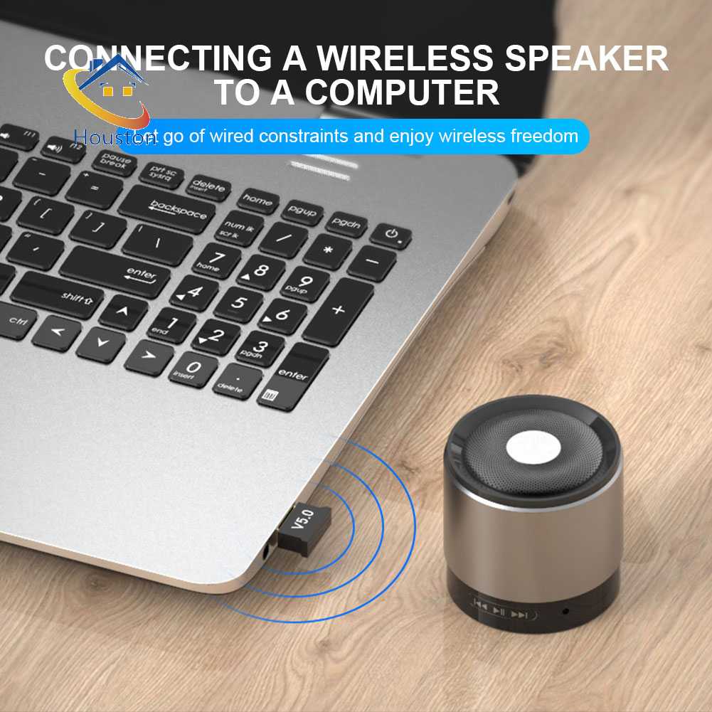 Thiết Bị Nhận Tín Hiệu Bluetooth 5.0 2.4G Không Dây Cho PC Laptop