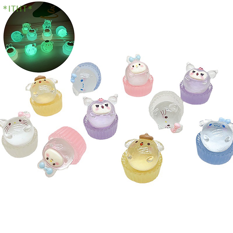 Bộ 2 Móc Khóa Hình Bánh Kem 3D Bằng Resin Xinh Xắn Mới