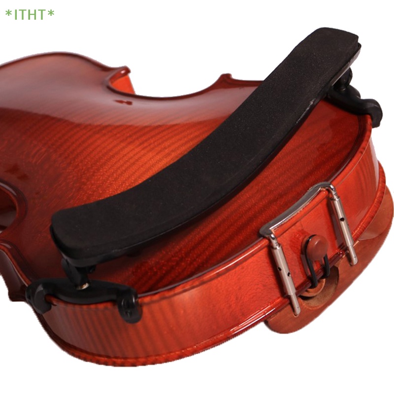 Đệm Vai Bằng Xốp Và Nhựa Mềm Thoải Mái Màu Đen Có Thể Điều Chỉnh Cho Đàn Violin 4 / 4 3 / 4 &amp; 1 / 2 1 / 4 &amp; 1 / 8 Mới