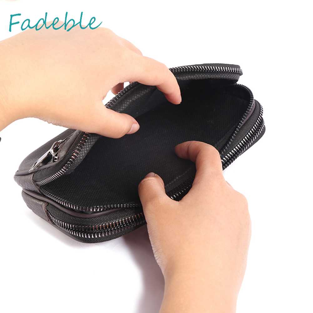 Túi Đeo Hông Mini Bằng Da Bò Màu Trơn Thời Trang Cho Nam