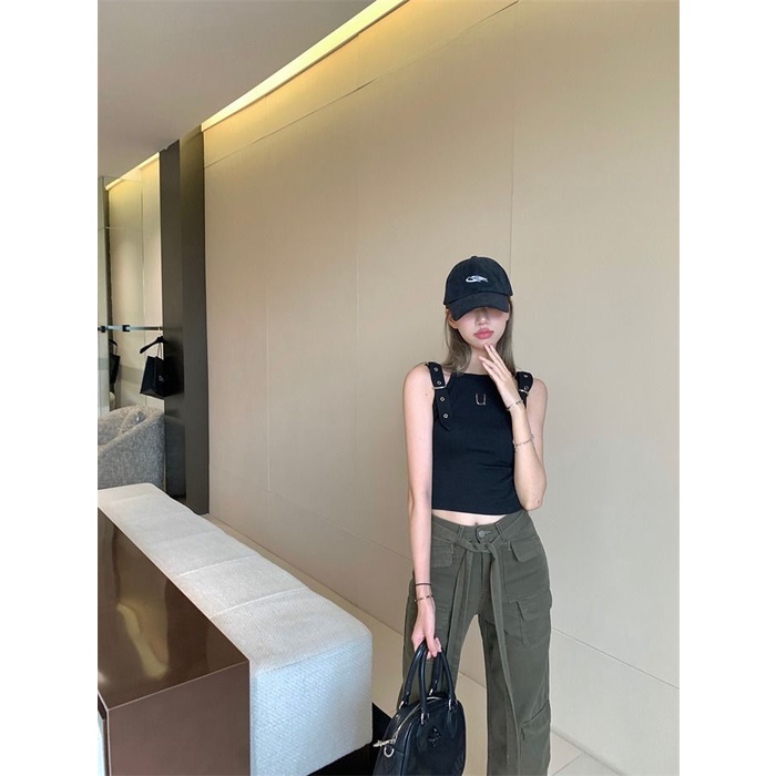 Áo Baby Tee Thun Croptop Nữ American Hot Girl Áo Hai Dây Ôm Dáng Phong Cách Desire Mới Mùa Hè Cho Nữ