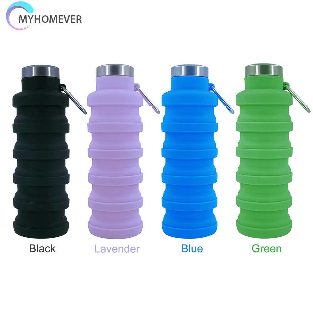 Bình Nước Thể Thao Bằng Silicone 500ml Chống Tràn Cho Trẻ Em