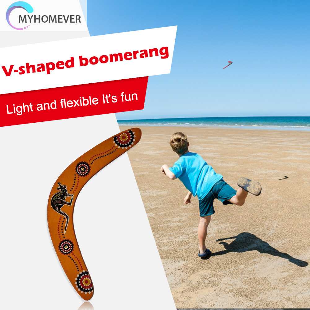 Boomerang Hình Chữ V Bằng Gỗ Cho Hoạt Động Ngoài Trời