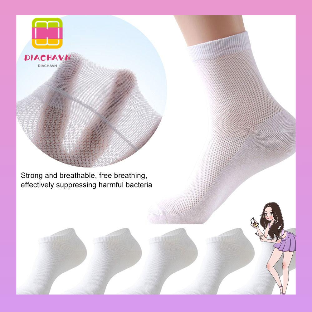 Vớ Cotton Cổ Thuyền Co Giãn Thoáng Khí Thời Trang Mùa Hè