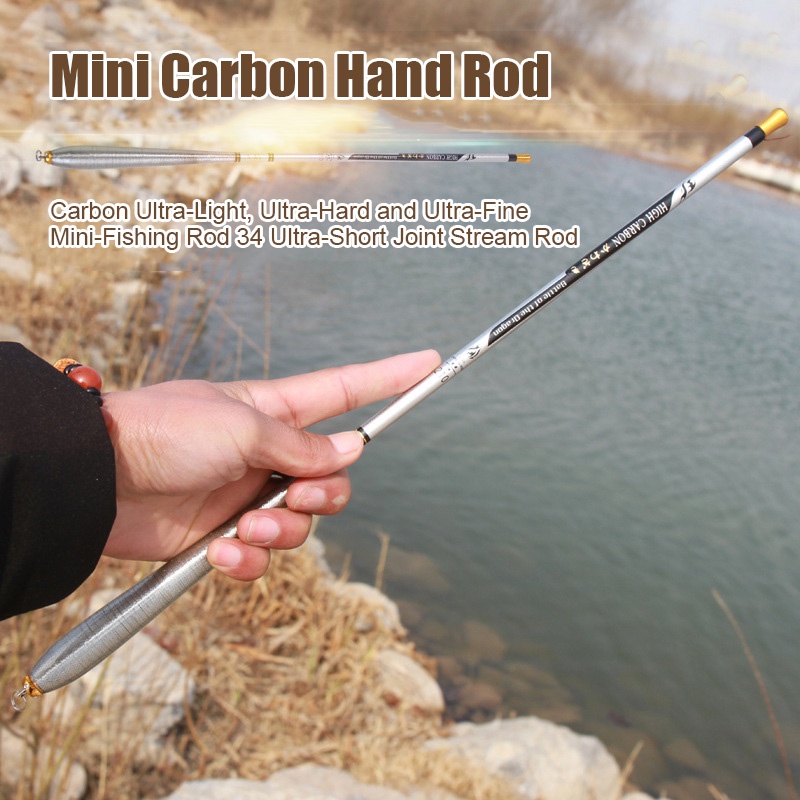 Cần Câu Cá mini Bằng Sợi carbon Siêu Nhẹ