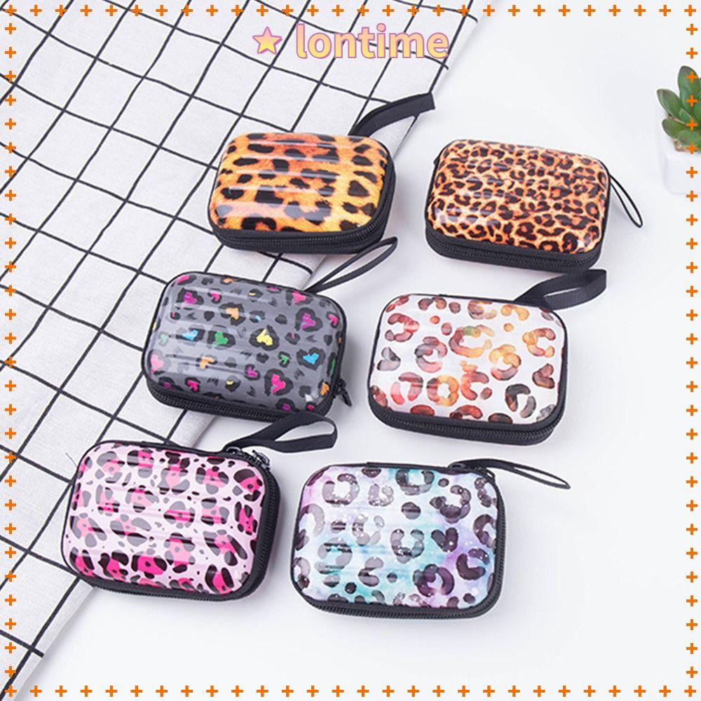 Ví Đựng Tai Nghe / Dây Cáp Dữ Liệu Hình Vuông Bằng Thiếc Có Khóa Kéo Sáng Tạo