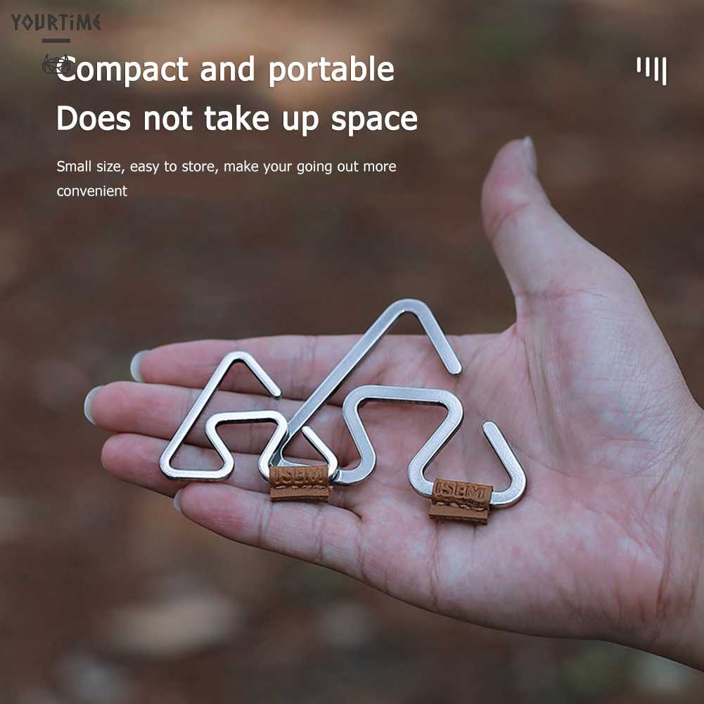 Móc Treo Đèn Cắm Trại Hình Chữ S Tiện Lợi