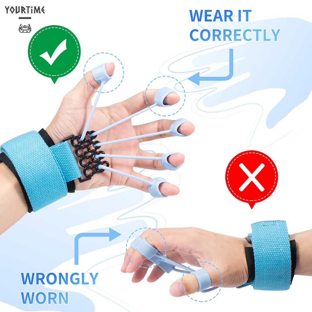 Dụng Cụ Nới Rộng Ngón Tay 5 Ngón Bằng Silicone Di Động Hỗ Trợ Luyện Tập Gym