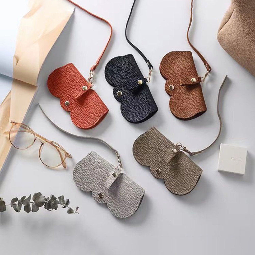 Vỏ Bọc Mắt Kính Đọc Sách Bằng Da PU Mềm Thời Trang Unisex