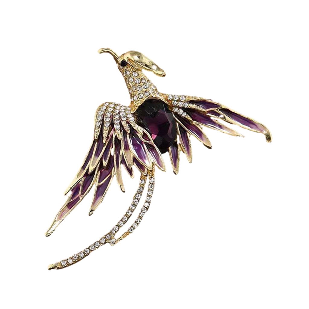 Ghim Cài Áo Đính Đá Thiết Kế Tinh Tế Thời Trang Cho Nữ