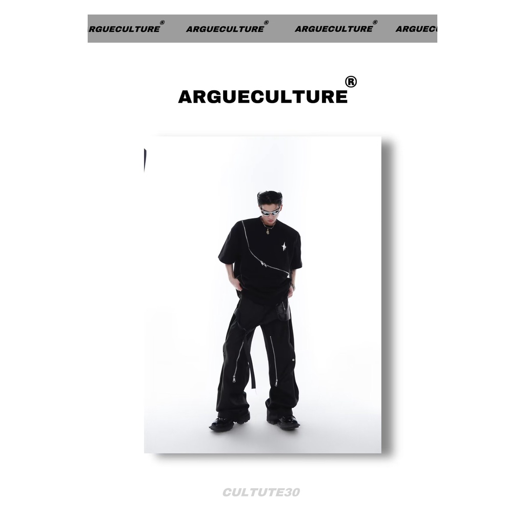 Áo Thun Cotton Nguyên Chất Tay Ngắn Cổ Tròn Khóa Kéo In Ba Chiều Thời Trang Mùa Hè Cho Nam