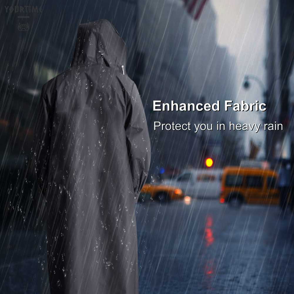 Áo Mưa Dáng Dài Chống Thấm Nước Có Mũ Trùm Tiện Lợi Dành Cho Nam Và Nữ