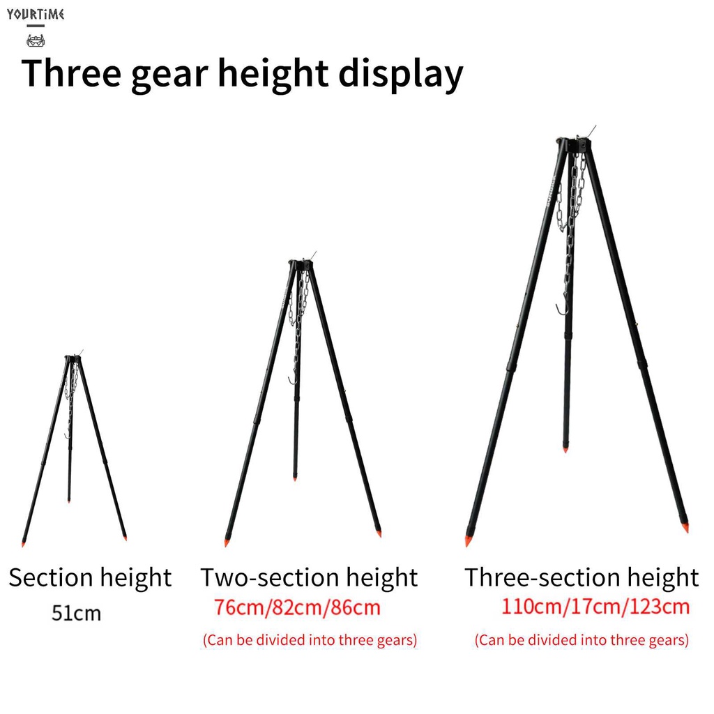 Giá Đỡ Ba Chân 3 Khớp Có Thể Điều Chỉnh Dùng Cắm Trại Dã Ngoại
