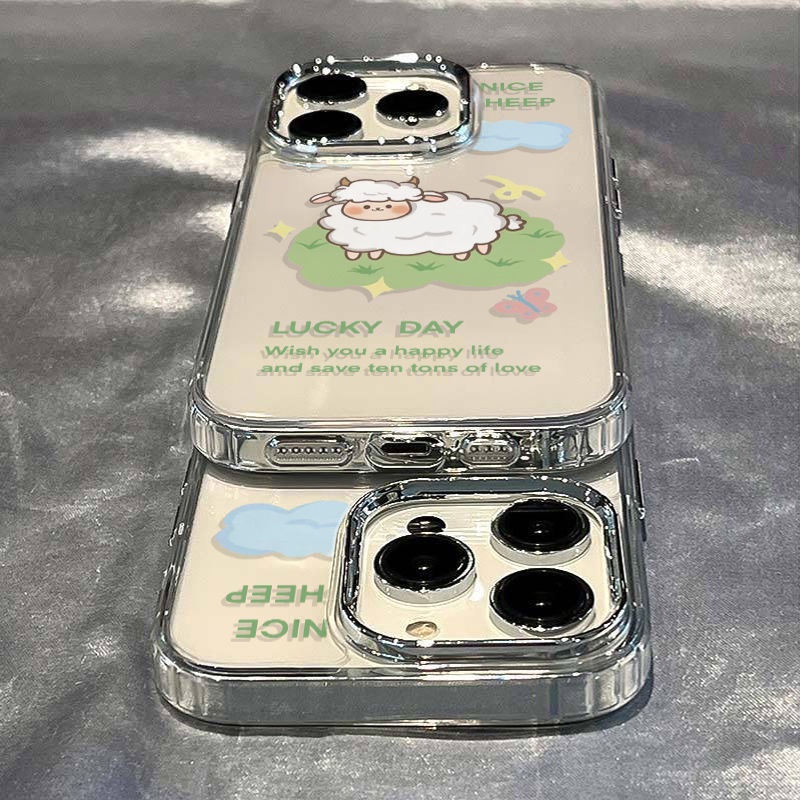 ✅Ốp Điện Thoại Dẻo Họa Tiết Chú Cừu Dễ Thương Chống Sốc Cho Iphone 14pro 711 13 / 128 4OS9