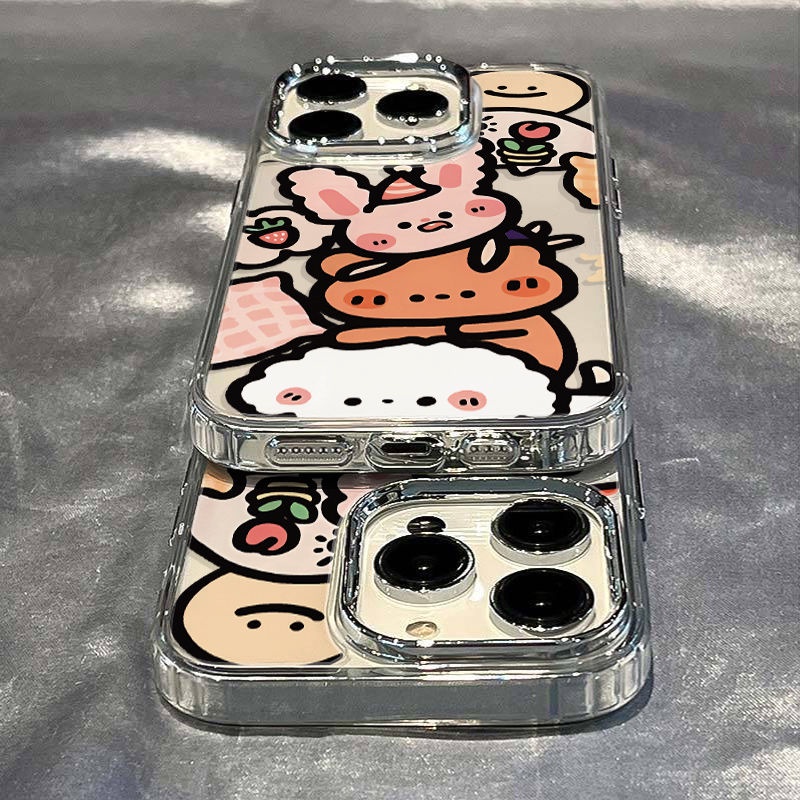 ✅Ốp Điện Thoại Dẻo Họa Tiết Động Vật Dễ Thương Chống Sốc Cho iPhone12714pro 8plus 1311