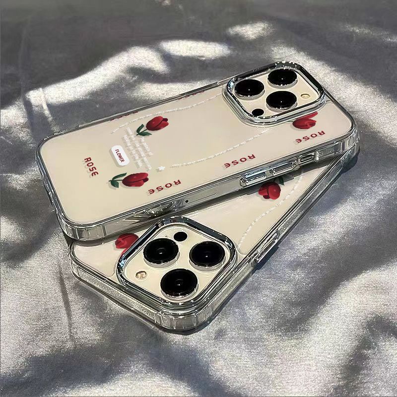 ✅Ốp Điện Thoại Mềm Chống Sốc Họa Tiết Hoa Tulip 1113iPhone127 plus / 8 Apple 14pro 63WZ