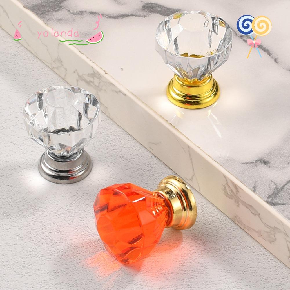 Bộ 10 Tay Nắm Cửa Tủ Bằng Acrylic Trong Suốt Tiện Dụng