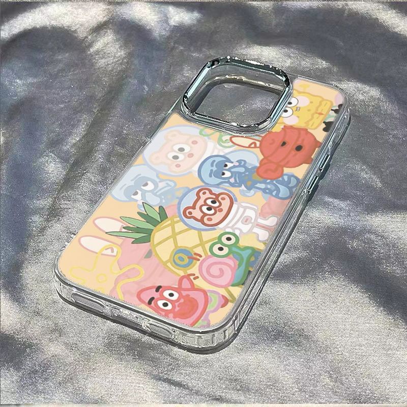 ✅Ốp Điện Thoại Dẻo Họa Tiết Hoạt Hình SpongeBob Chống Sốc Cho iPhone12 1314pro8 max7plus 11