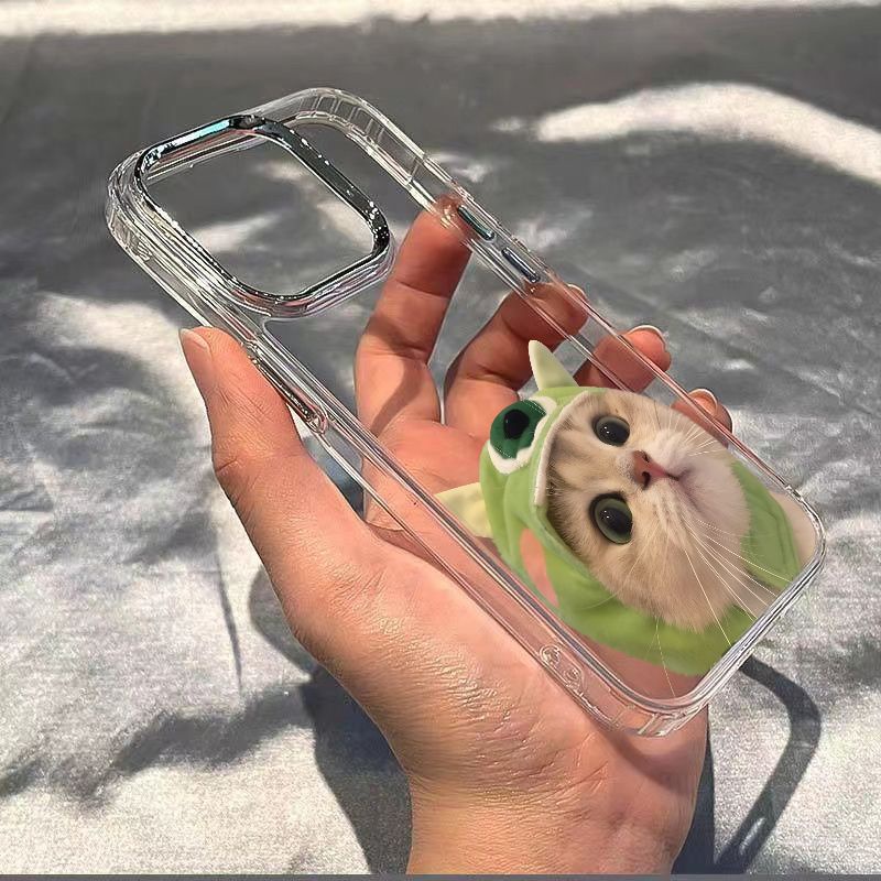 ✅Ốp Điện Thoại Mềm Chống Sốc In Hình Mèo / Đầu Đơn Giản Cho Iphone 8iPhone1214proplus 7max1311 Irf5