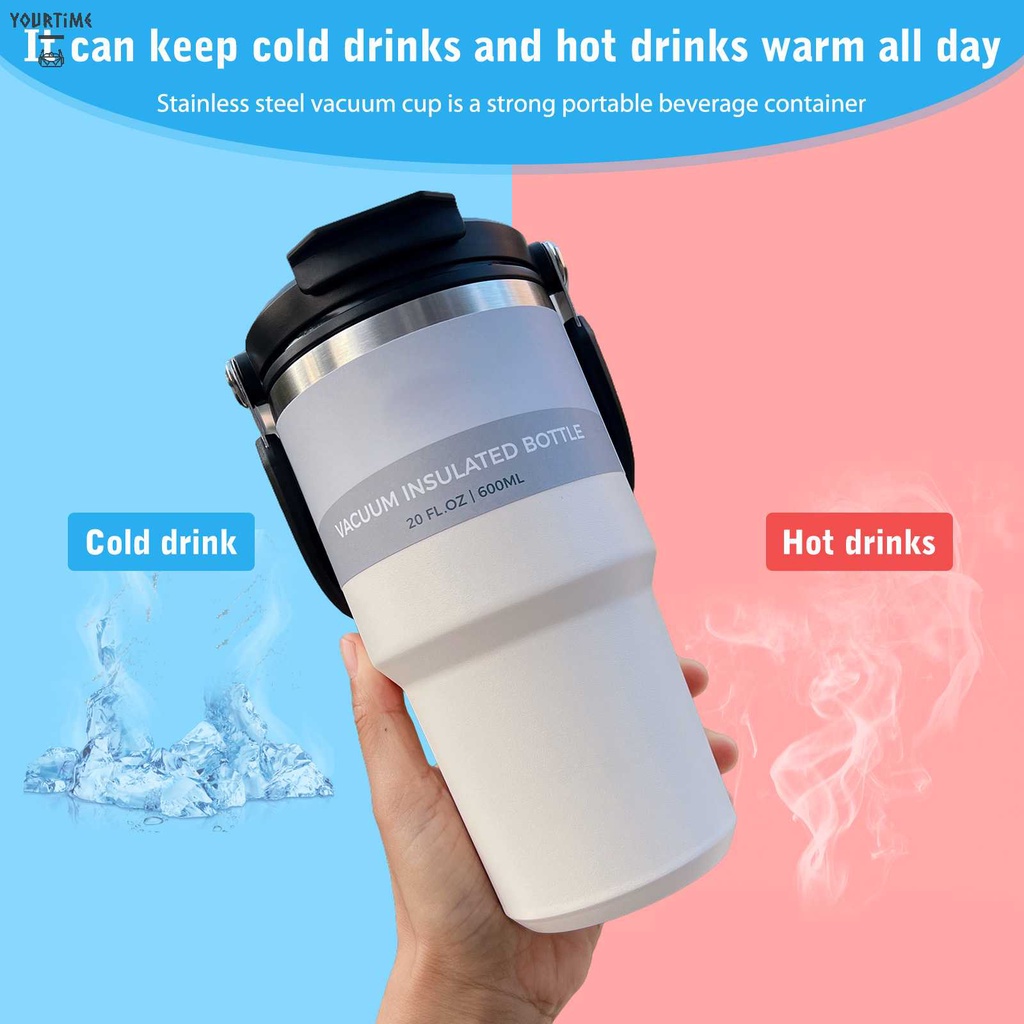 Cốc Uống Nước Hai Lớp 600 / 750 / 900ml Tiện Dụng Cho Gia Đình / Văn Phòng