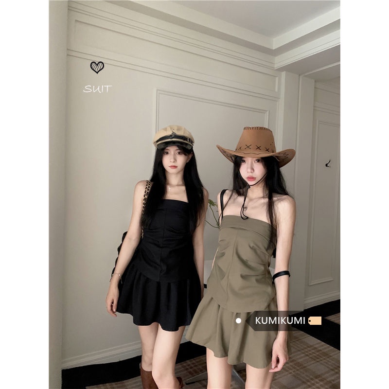 Set Áo Váy Lưng Cao Thời Trang Mùa Hè Cho Nữ