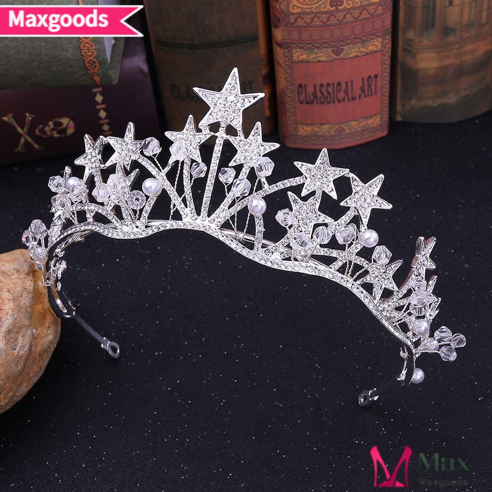 Ngôi Sao MAXG|Vương Miện Cài Tóc Đính Đá Lấp Lánh