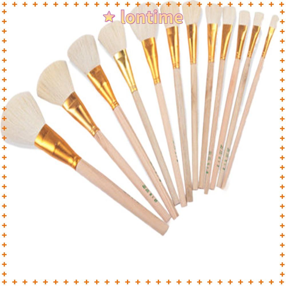 Cọ Sơn Lá Kim Loại Cán Dài|Cọ Vẽ Tranh Chuyên Dụng Chất Lượng Cao