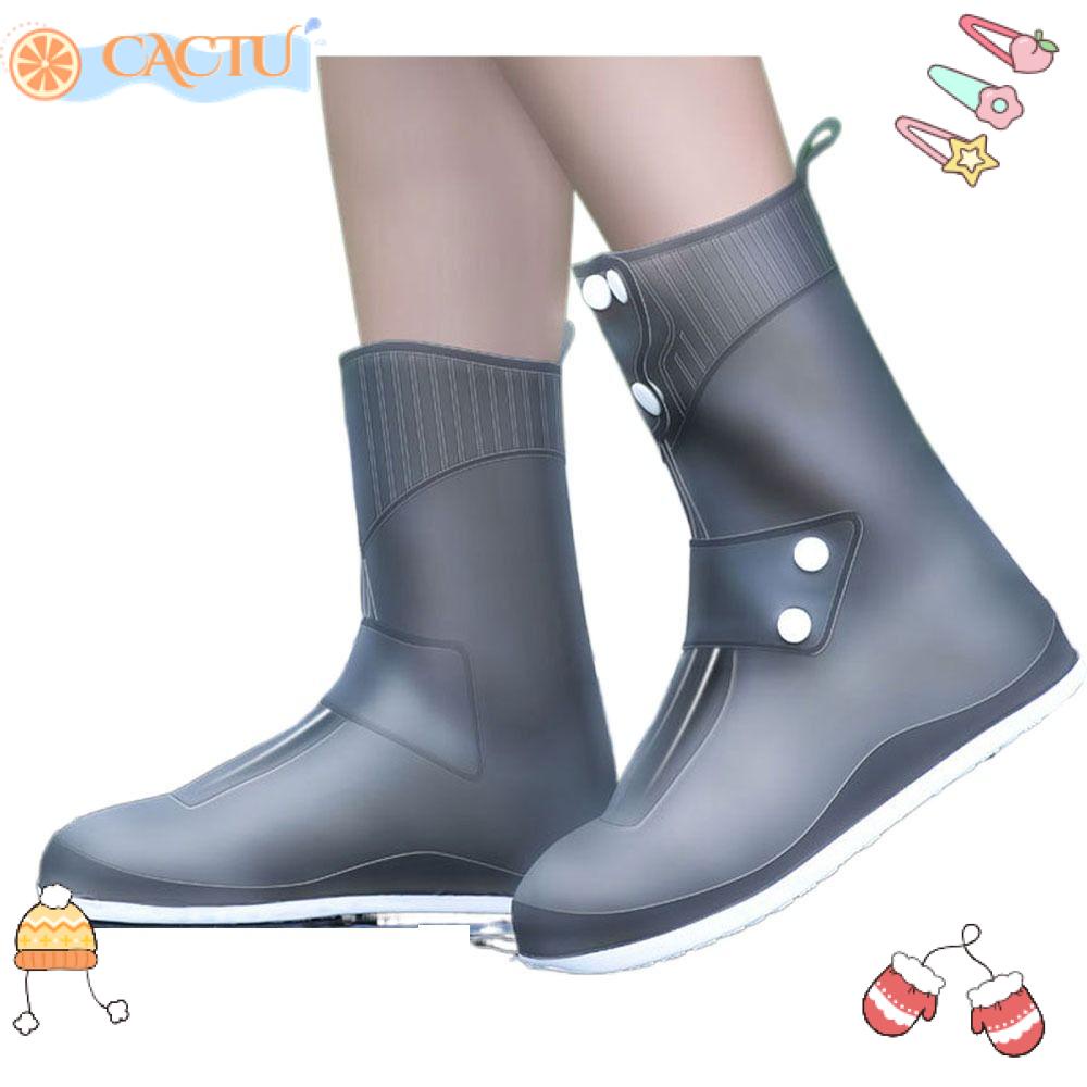 CACTU 1 Cặp Vỏ Bọc Giày Đi Mưa Có Thể Tái Sử Dụng