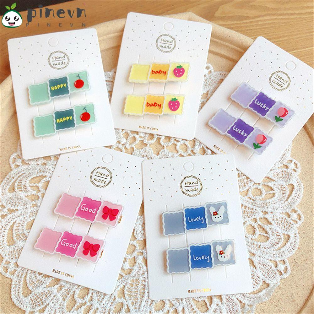 1 Cặp Kẹp Tóc Hình Trái Cây Dễ Thương Cho Bé