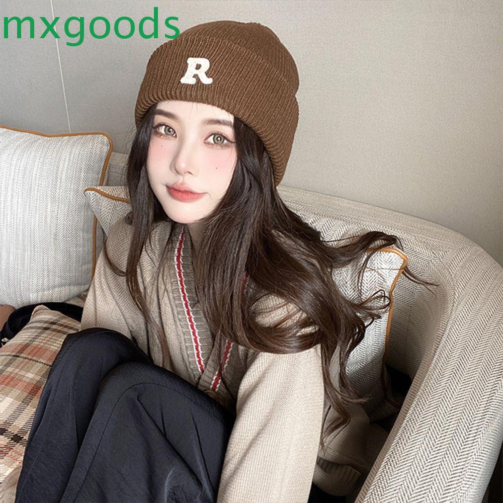 Mũ Dệt Kim Thêu Chữ Đơn Giản Thoải Mái Thời Trang Thu Đông Phong Cách Hàn Quốc Cho Nữ